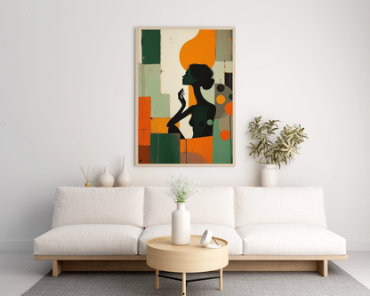 Canvas wall art - Long neck series